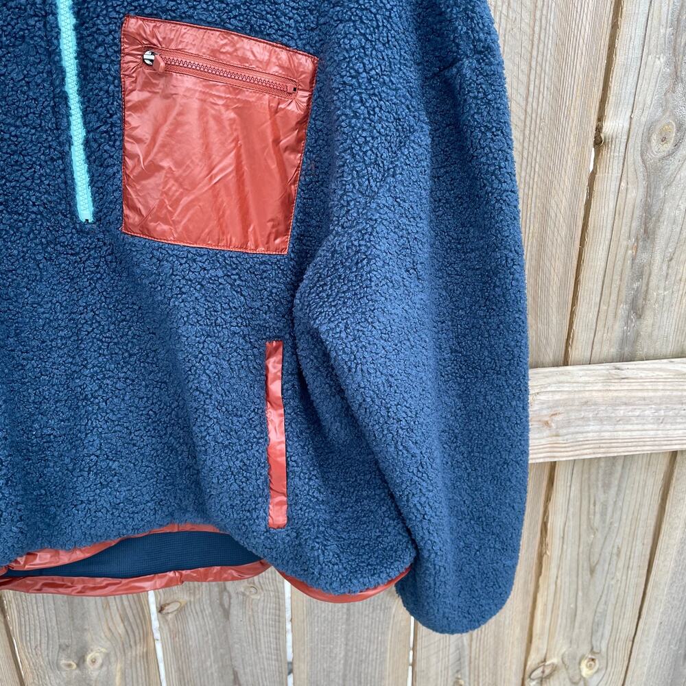 Fabletics Jacket Pullover Larissa Large Navy Brow… - image 4